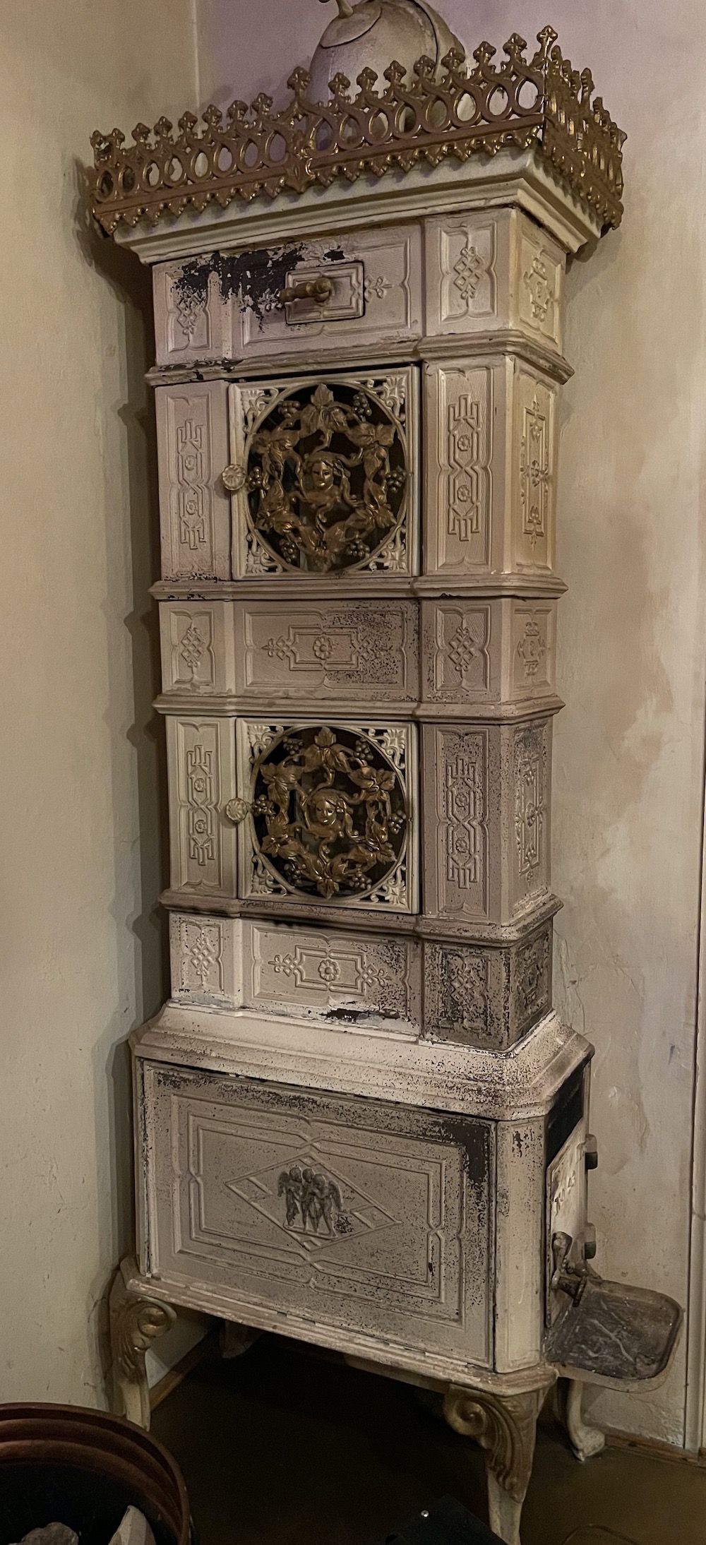 Skorsteinen på gamle hus