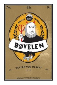 Etikett av Kinn Bøvelen Belgisk Trippel