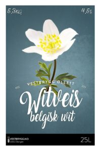 Etikett av Vestbrygg Witveis Belgisk Wit