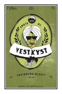 Etikett av Kinn Vestkyst India Øl
