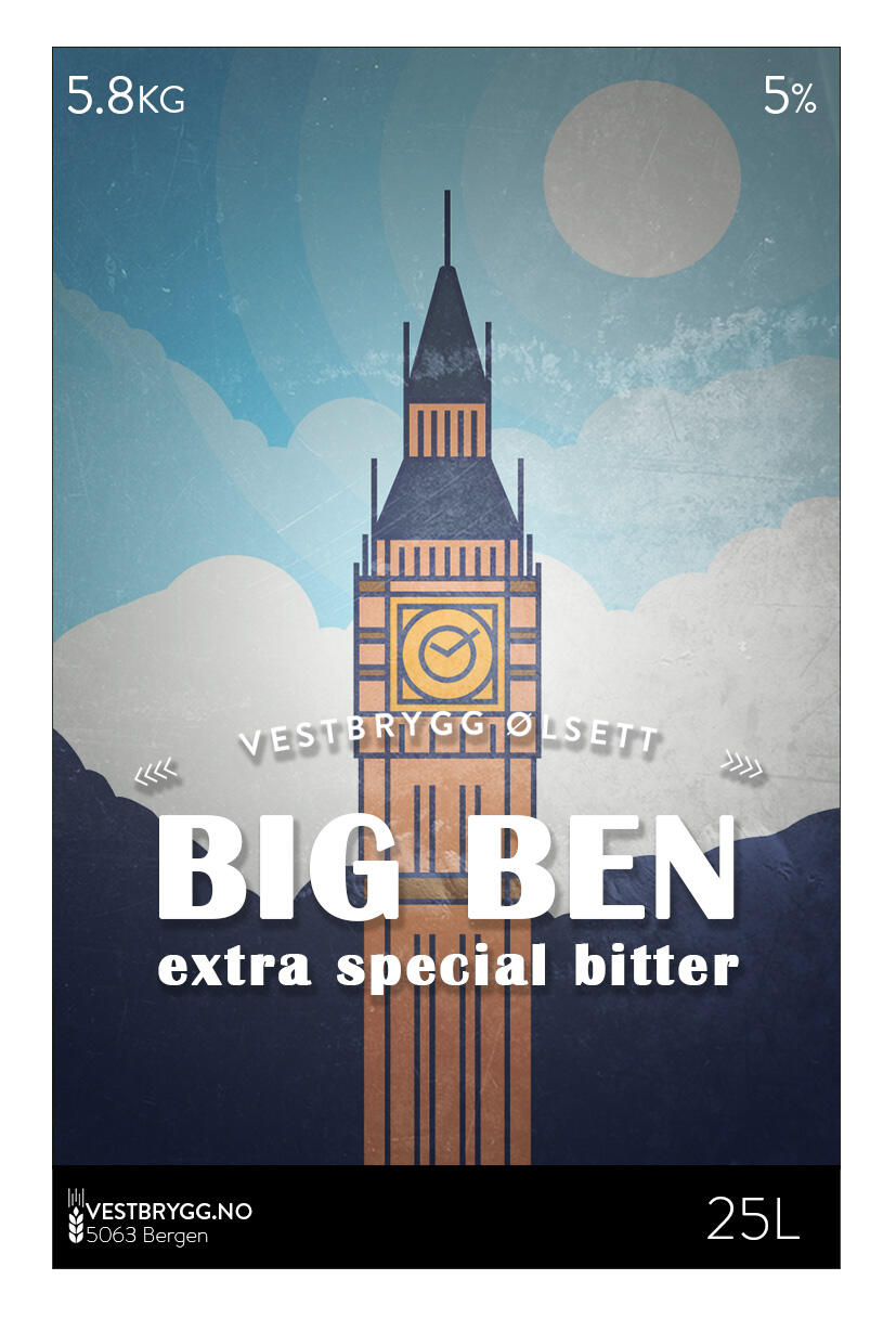 Etikett for Big Ben Engelsk Bitter