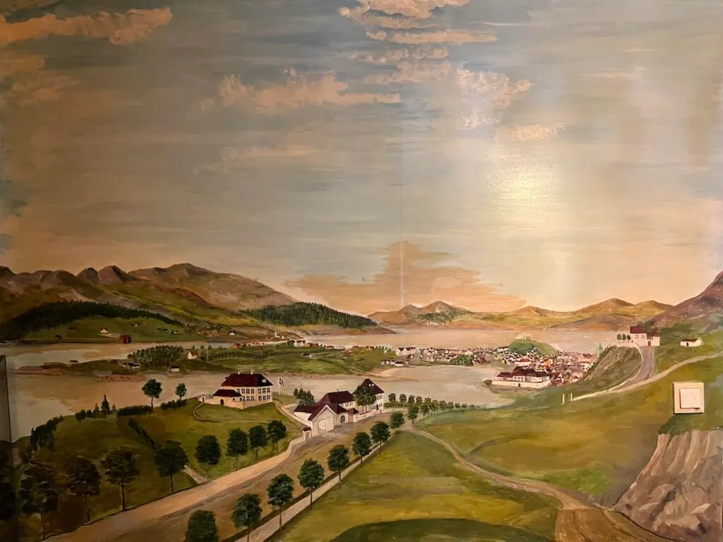 Fjellsiden - bilde av Store Kalfaret på tidlig 1800-tall