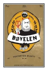 Etikett av Kinn Bøvelen Belgisk Trippel