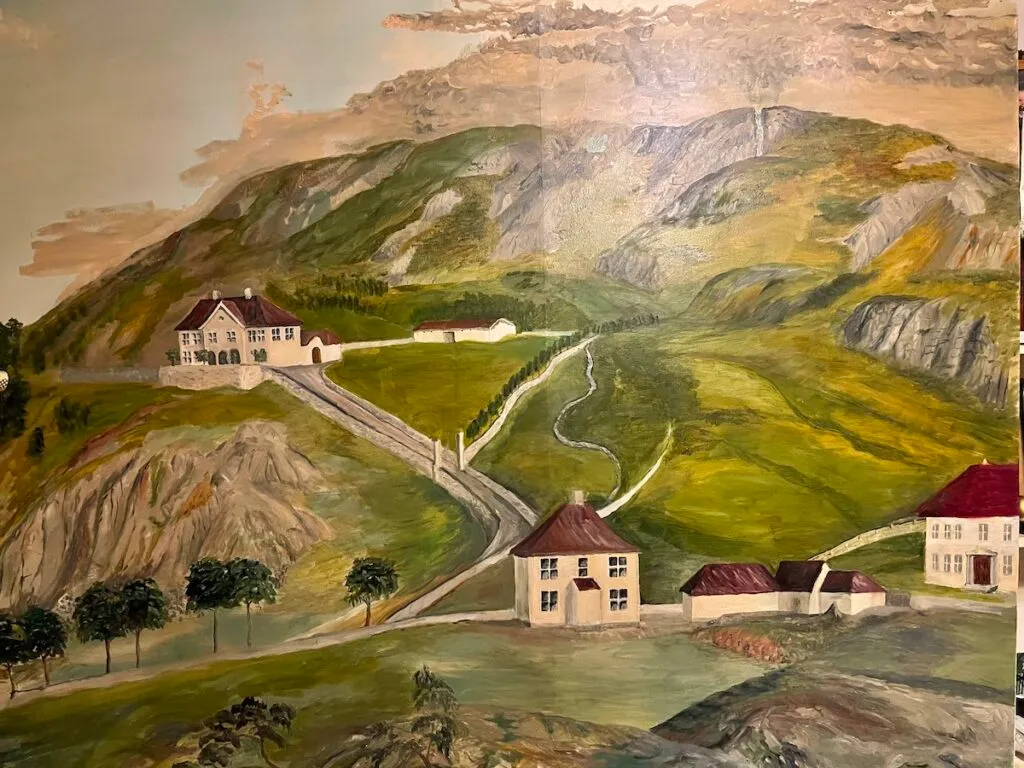 Fjellsiden - bilde av Store Kalfaret tidlig 1800-tallet