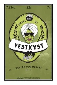 Etikett av Kinn Vestkyst India Øl
