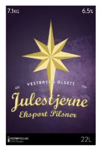 Etikett av Vestbrygg Julestjerne Eksport Pilsner