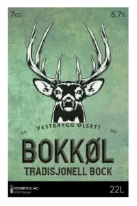 Bokkøl etikett