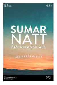 Etikett av Vestbrygg Sumarnatt Amerikansk Ale