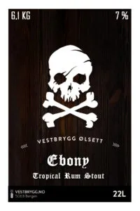 Vestbrygg Ebony Stout sitt emblem