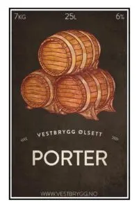 Etikett for Vestbrygg Porter