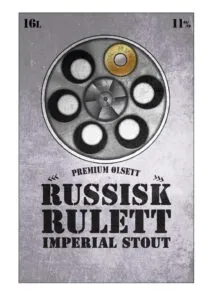 Label for Vestbrygg Russisk Rulett ølsett
