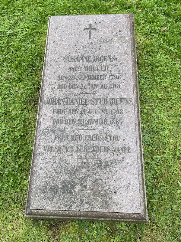 Gravminnet til Susanne og Johan Daniel Stub Irgens