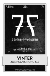 Etikett av 7 Fjell Vinter American Strong Ale