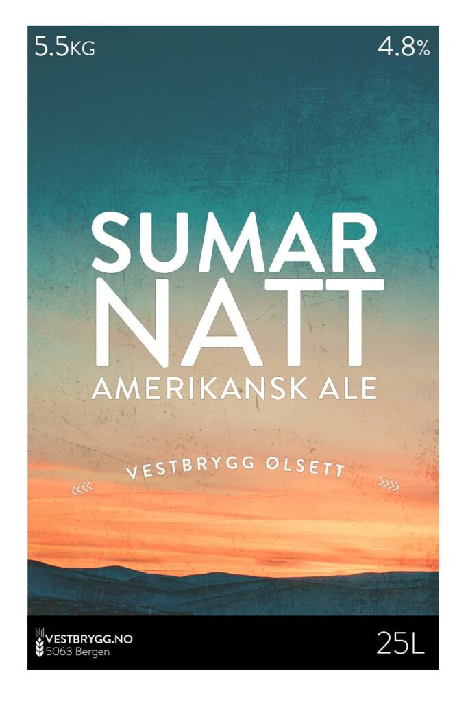 Etikett av Vestbrygg Sumarnatt Amerikansk Ale