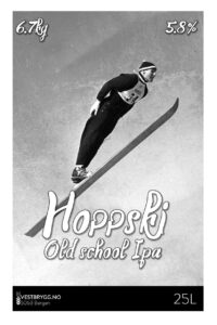 Fjellsiden - bilde av etikett for Hoppski old school IPA