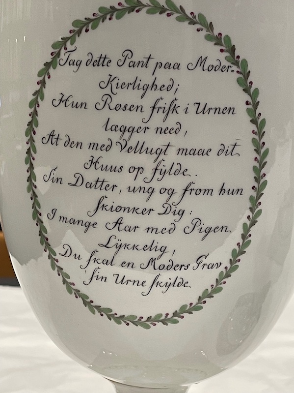 Bildet viser diktet som Johan Nordahl Brun skrev til Johan.