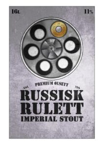 Label for Vestbrygg Russisk Rulett ølsett